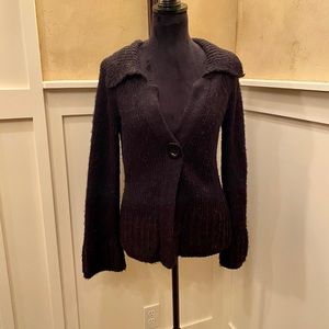 BCBGMAXAZRIA DARK GREY SWEATER/CARDIGAN EUC...